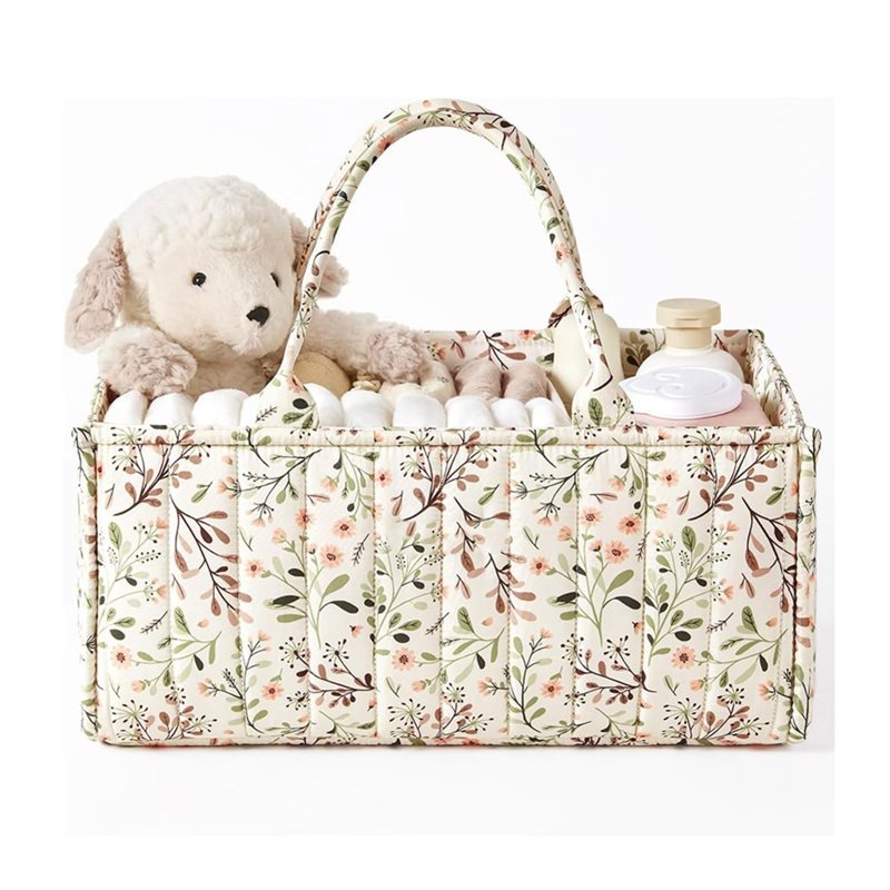 Baby Nursery Must Haves - AINY-Organisateur de couches à fleurs, panier