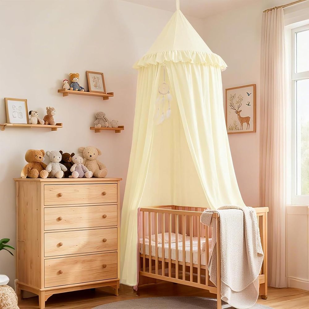 Baby Nursery Curtains - Rideau de lit rond suspendu pour
