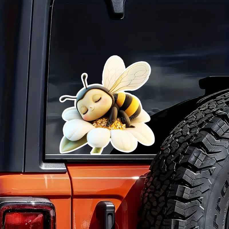 Baby Nursery Yellow Walls - Autocollants de voiture Abeille Mignonne pour