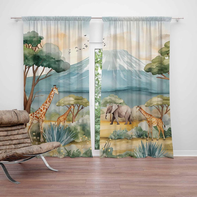 Baby Nursery Curtains - Rideaux occultants pour chambre de bébé