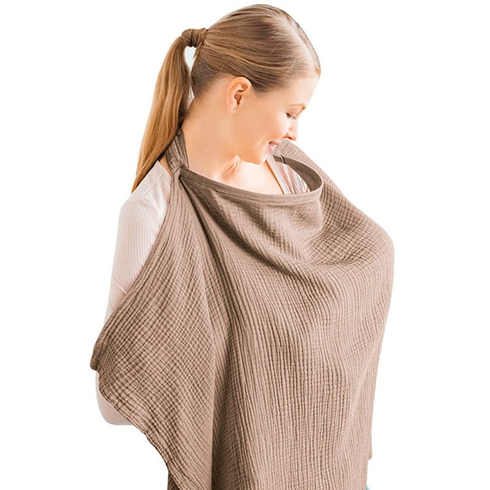 Nursing Cover Breastfeeding - Serviette d'allaitement en coton respirant avec