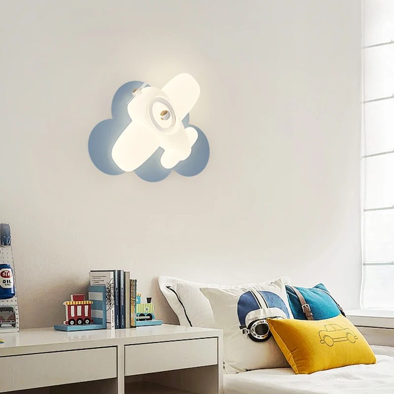 Baby Nursery Yellow Walls - 2025 romantique avion applique chambre d'enfants