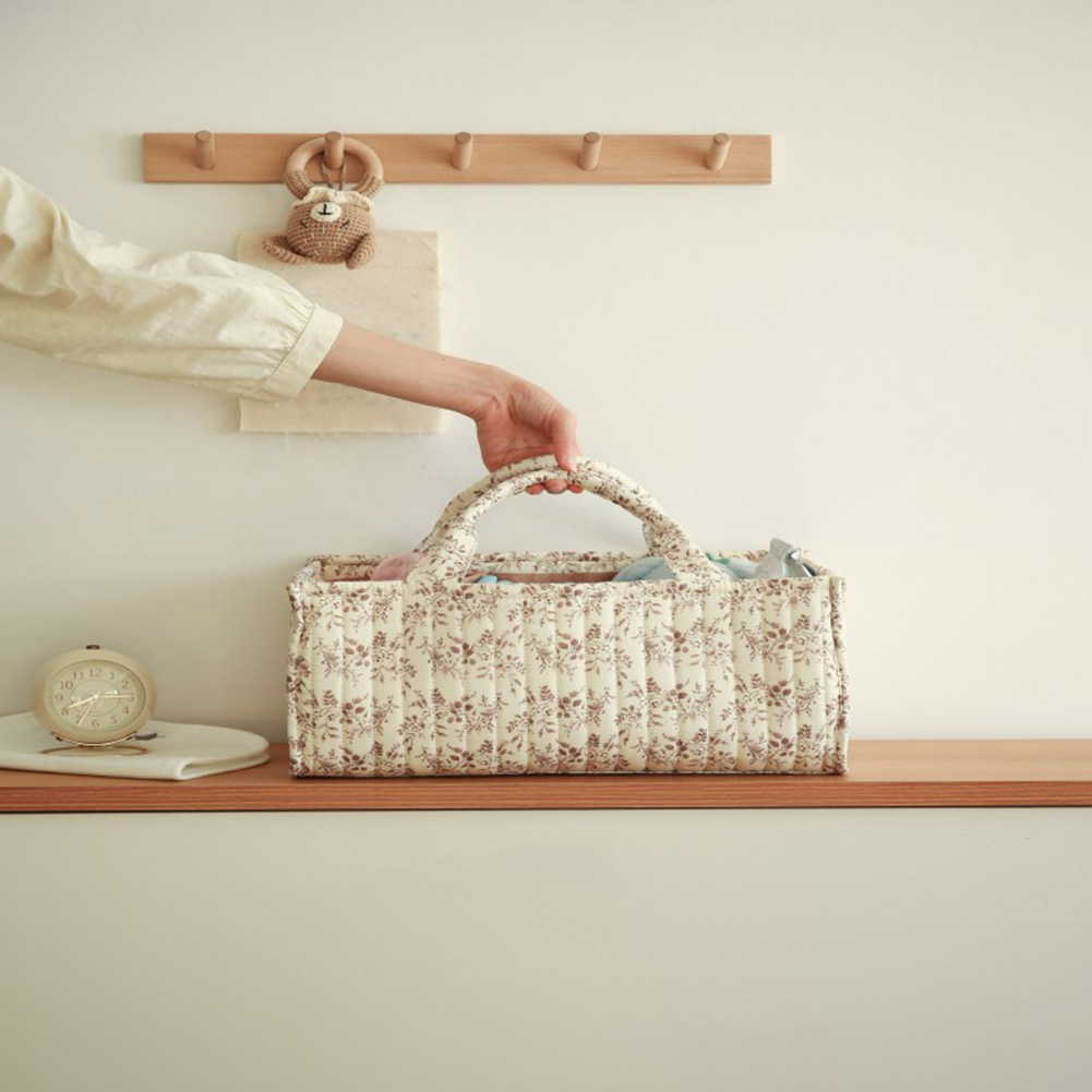 Baby Nursery Must Haves - Organisateur de couches à fleurs avec