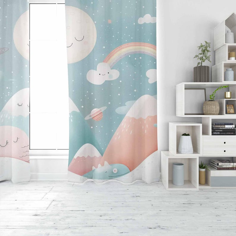 Rideaux de crèche de bébé arc- - Baby Nursery Curtains avis et prix