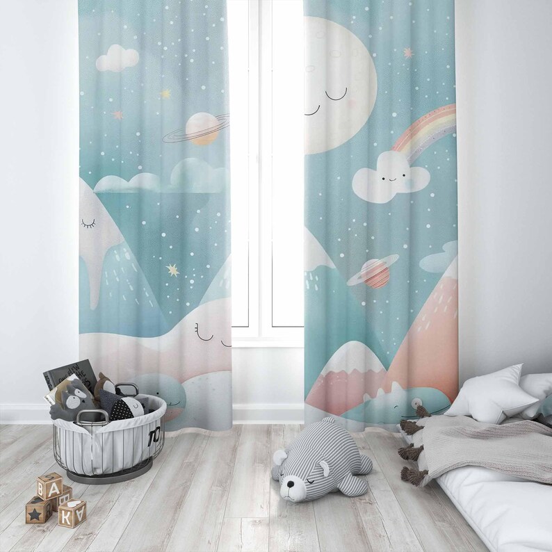 Rideaux de crèche de bébé arc- - Baby Nursery Curtains avis et prix