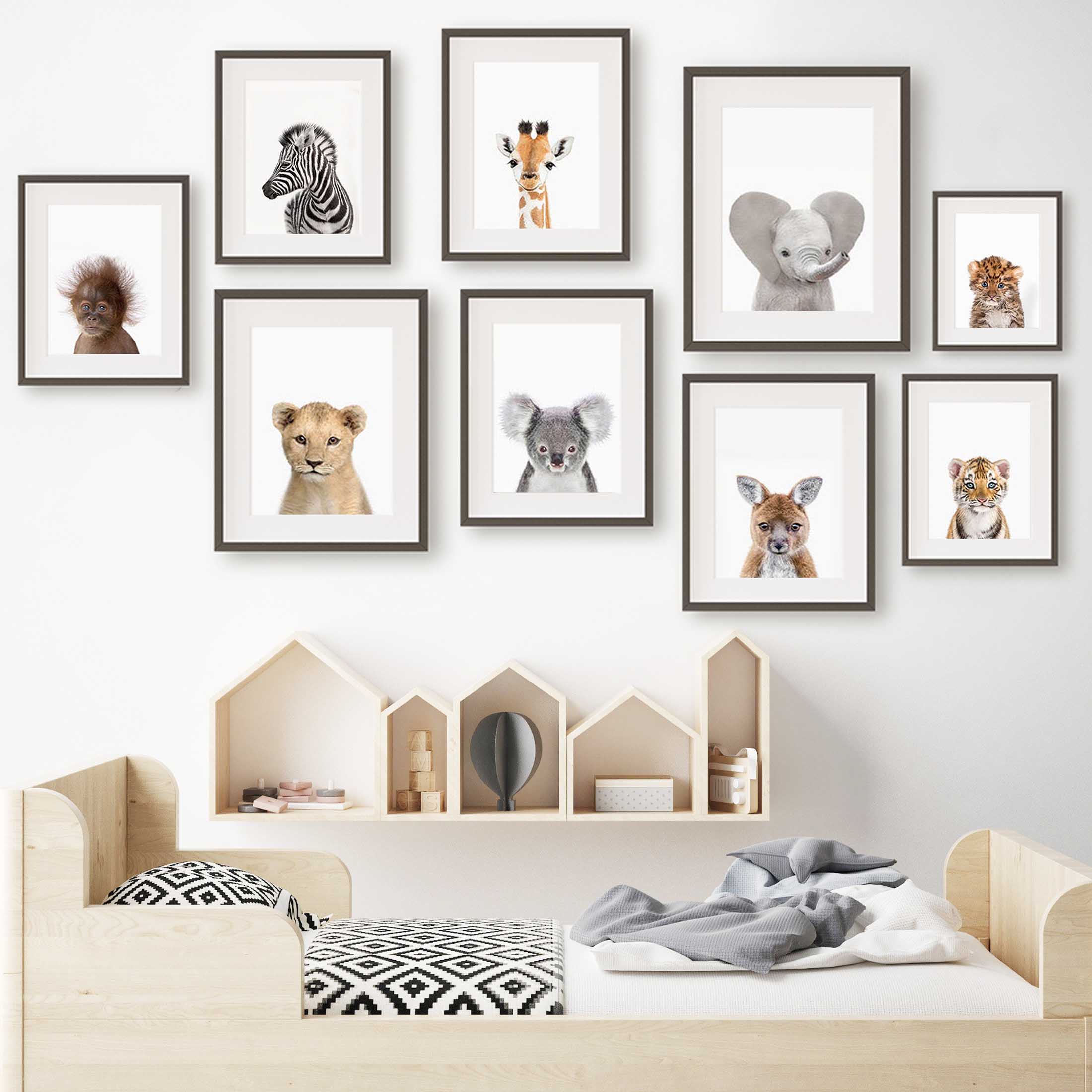 Affiches murales d'animaux pou - Baby Nursery Jungle avis et prix