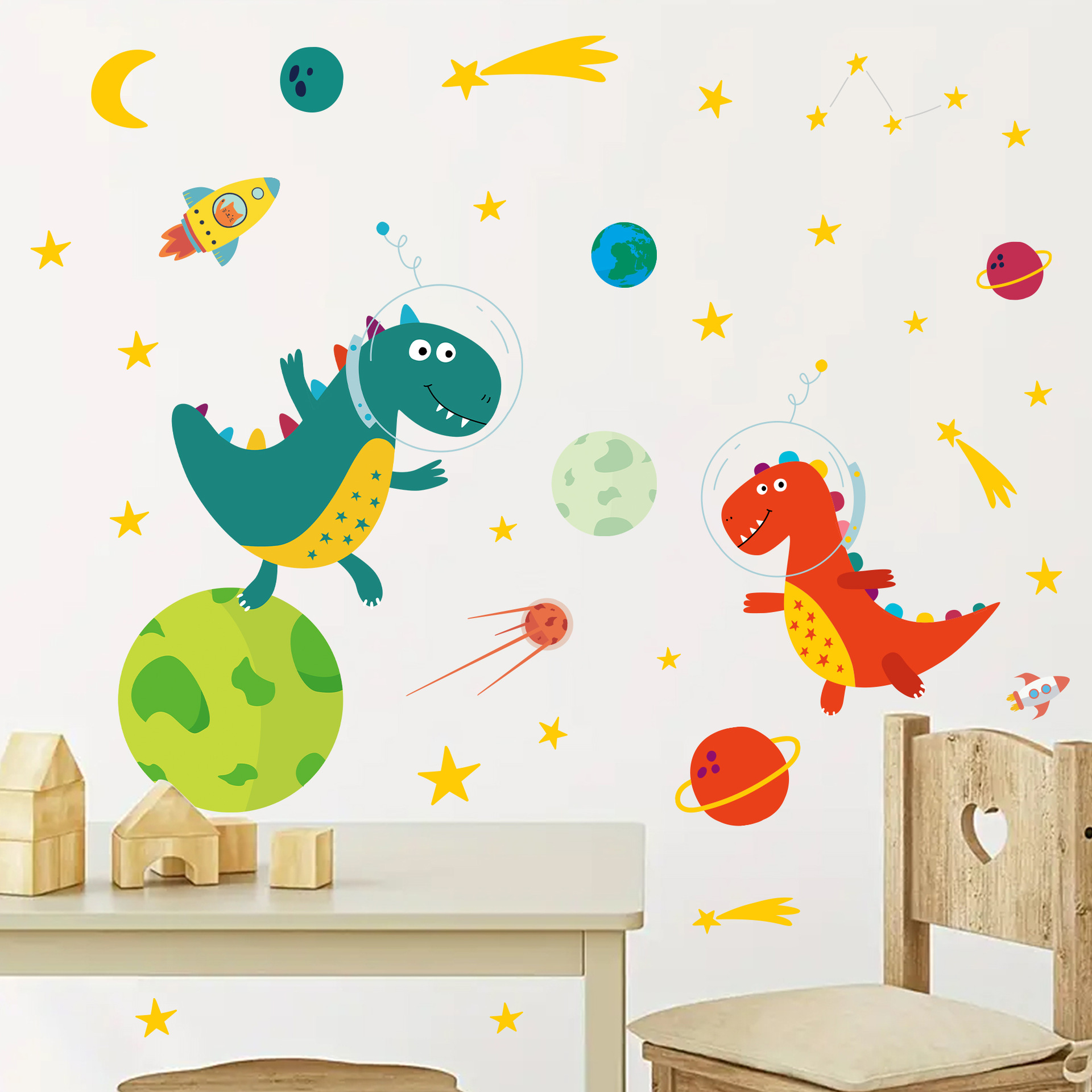 Autocollants muraux d'astronom - Baby Nursery Boy avis et prix