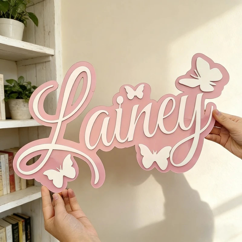 Plaque personnalisée avec le n - Baby Nursery Usa avis et prix