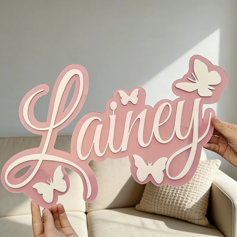 Plaque personnalisée avec le n - Baby Nursery Usa avis et prix