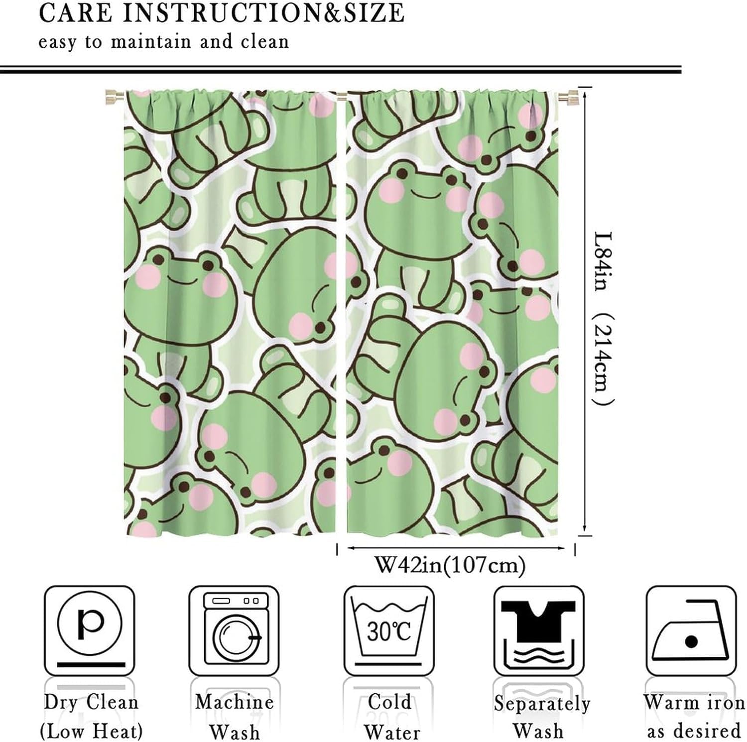 Rideaux à motif de grenouille  - Baby Nursery Curtains avis et prix