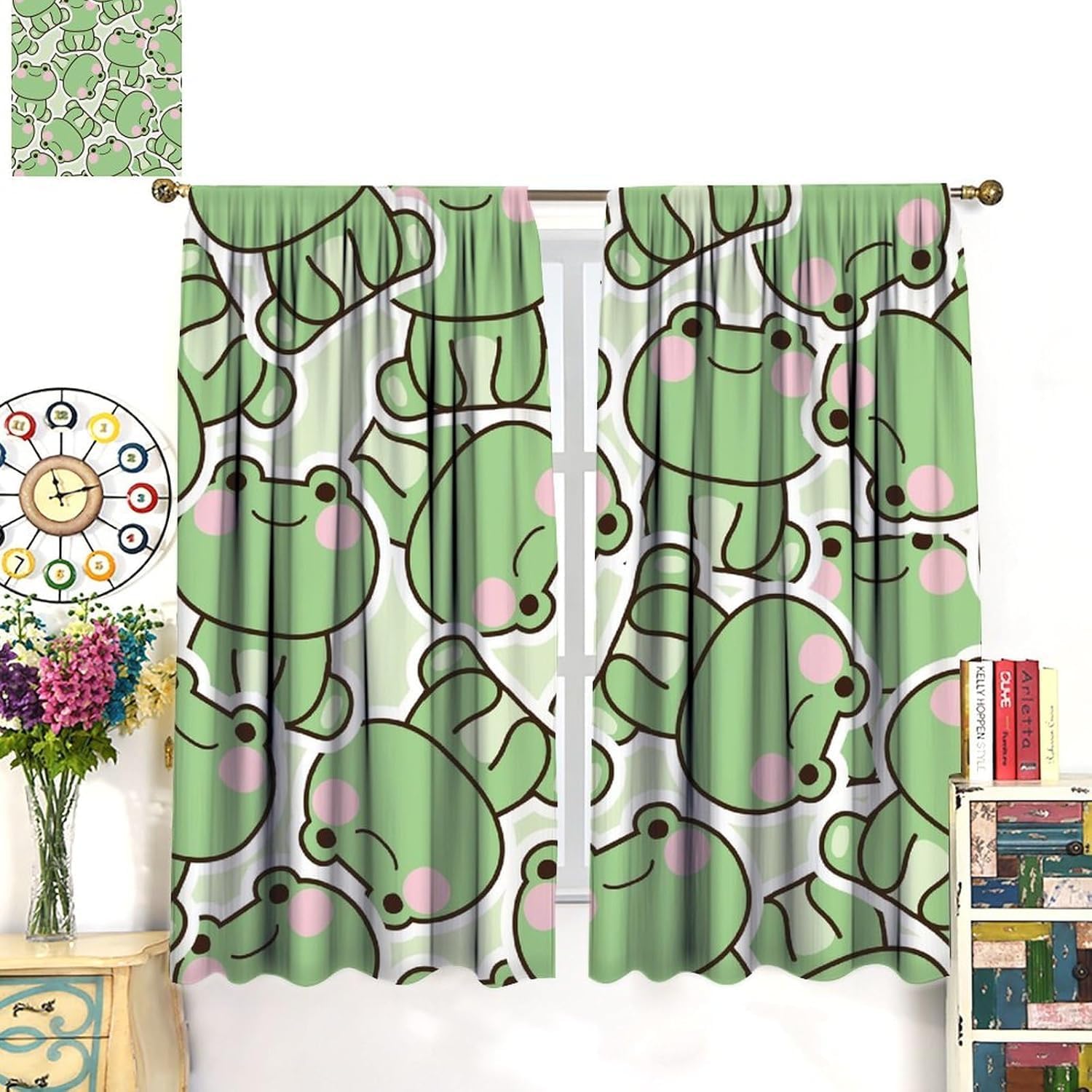 Rideaux à motif de grenouille  - Baby Nursery Curtains avis et prix