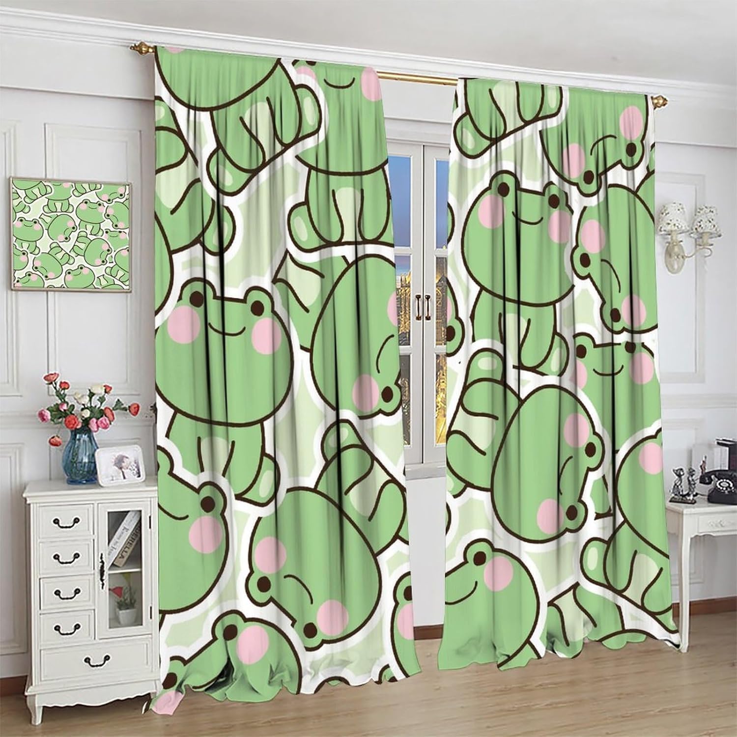 Rideaux à motif de grenouille  - Baby Nursery Curtains avis et prix