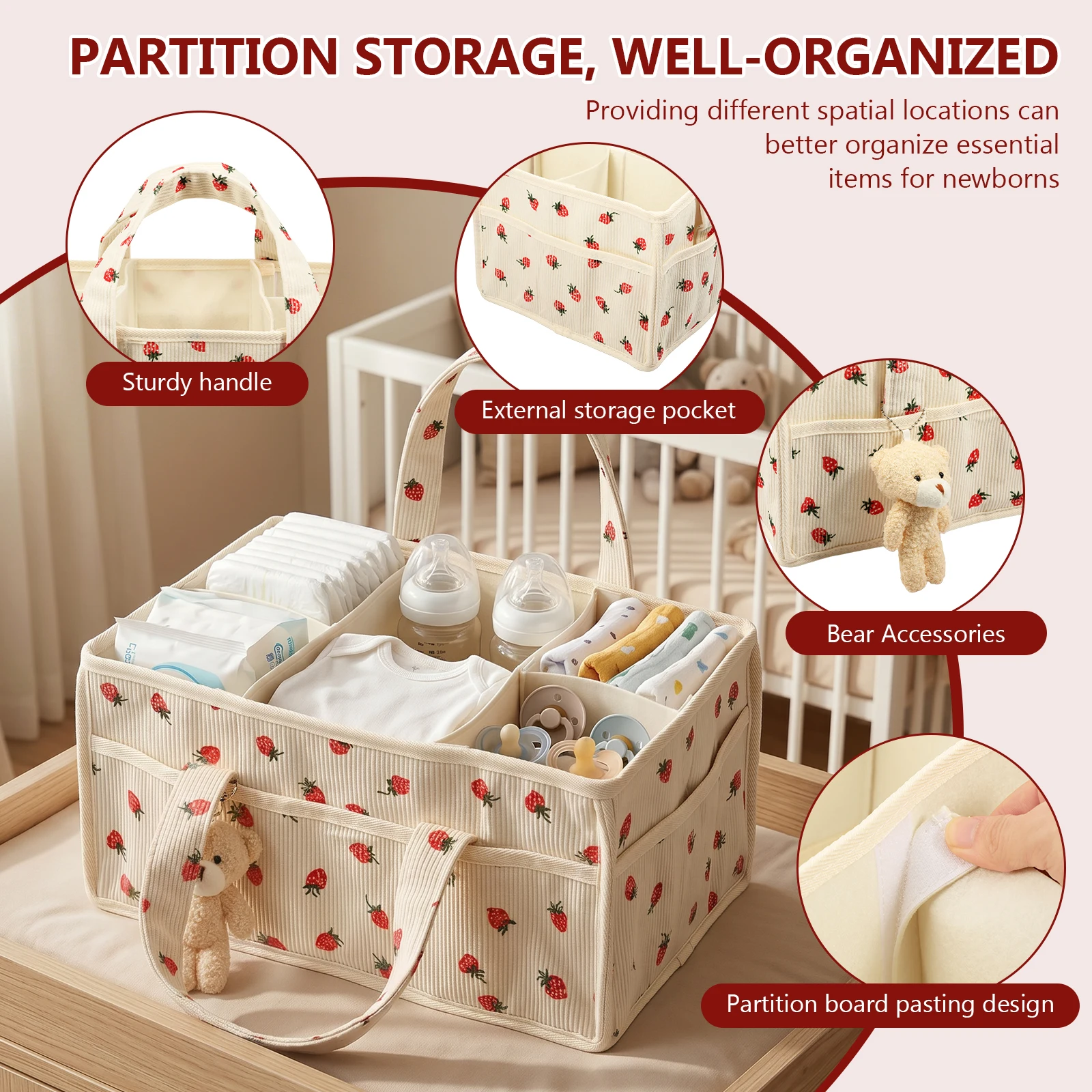 Panier de rangement portable e - Baby Nursery Equipment avis et prix