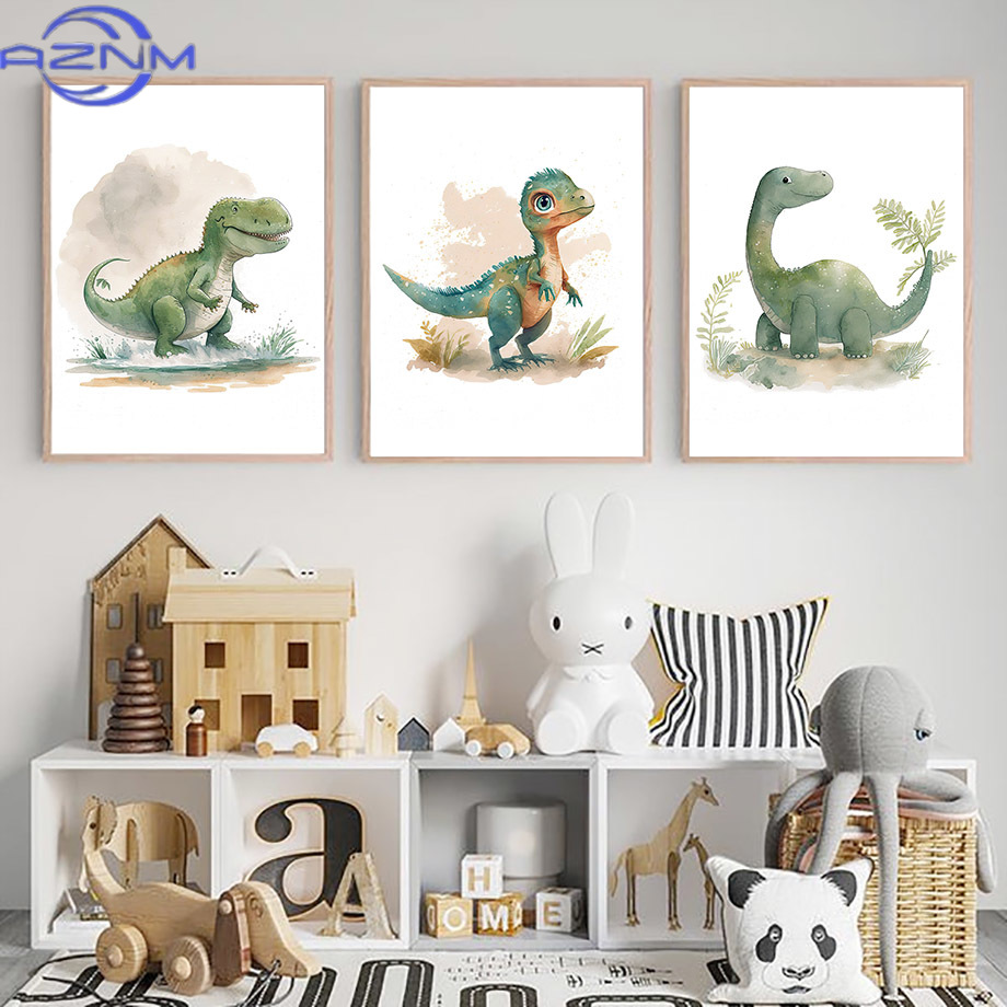 Affiche murale AZNM Dinosaure  - Baby Nursery Jungle avis et prix