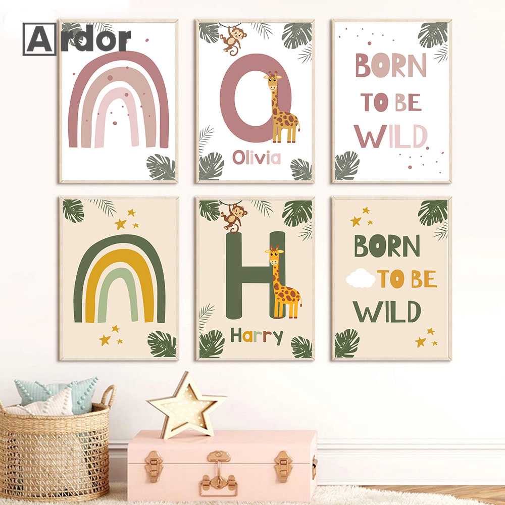 Affiches d'animaux de la Jungl - Baby Nursery Jungle avis et prix