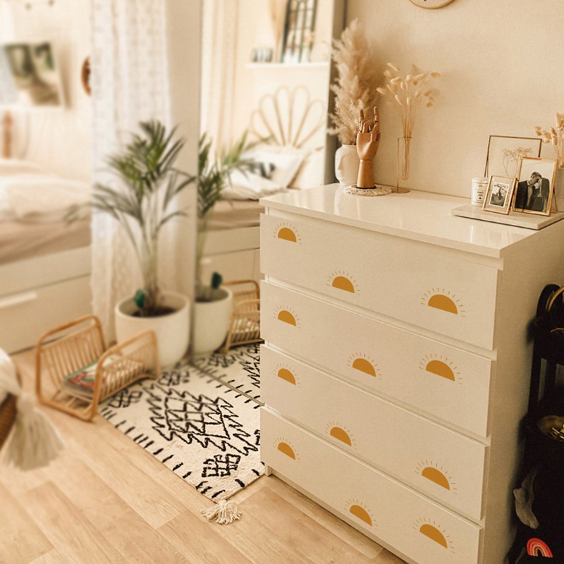 Boho jaune Orange demi soleil  - Baby Nursery Yellow Walls avis et prix