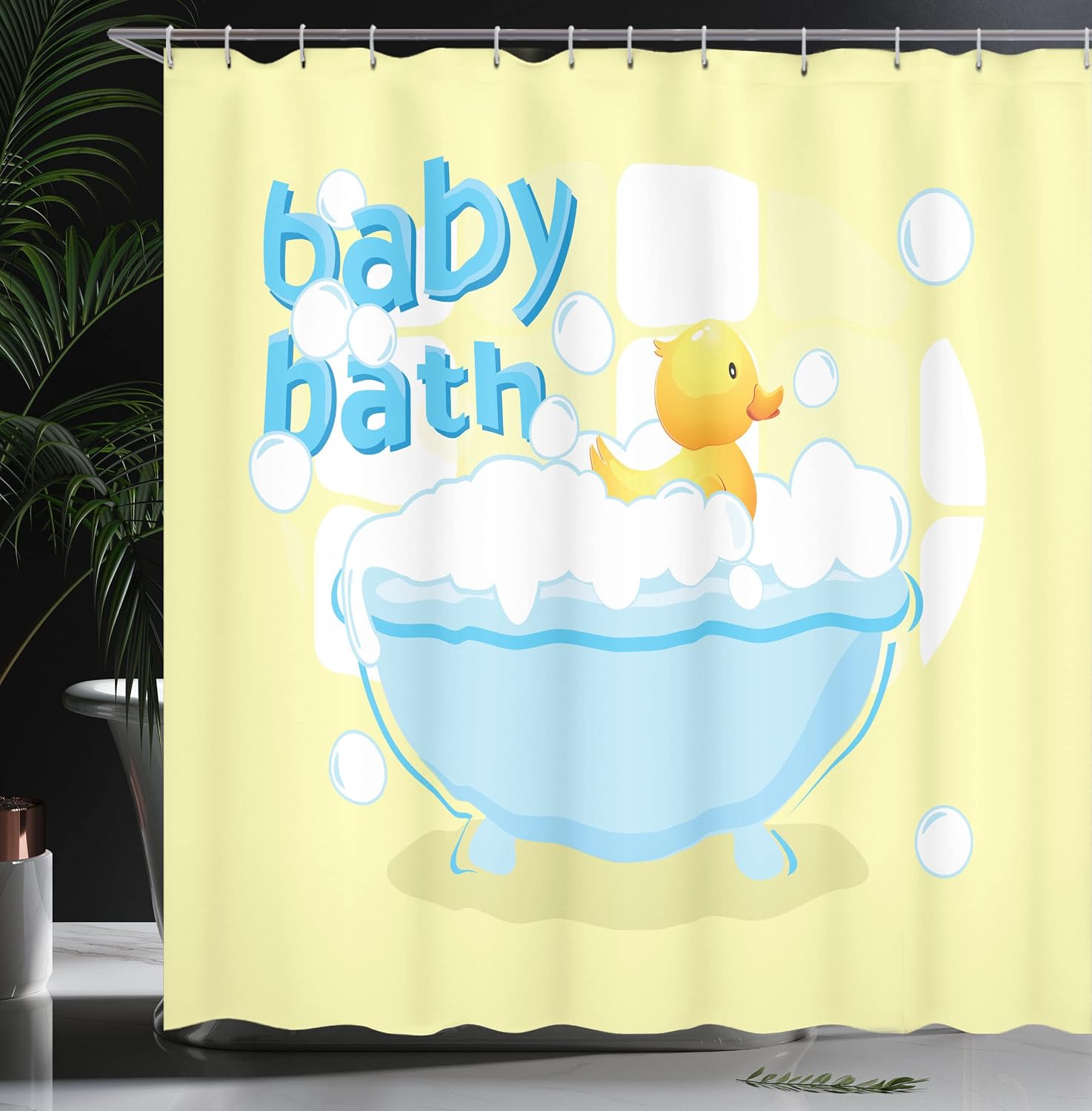 Rideau de douche jaune pour bé - Baby Nursery Curtains avis et prix