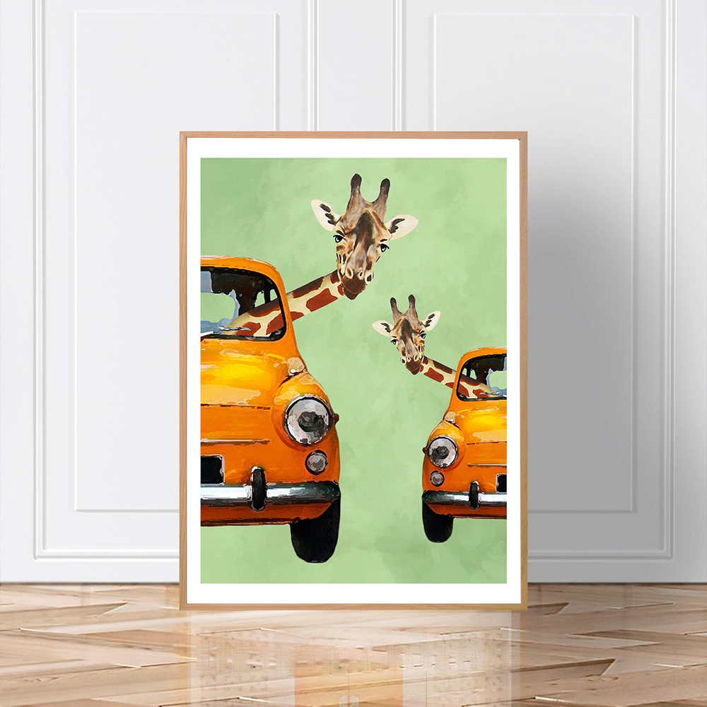 Toile de peinture de girafes d - Baby Nursery Yellow Walls avis et prix