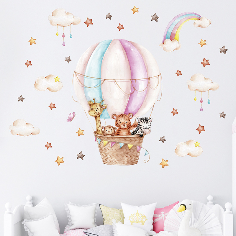 Autocollants muraux en aquarel - Baby Nursery Vinyl Wall Stickers avis et prix