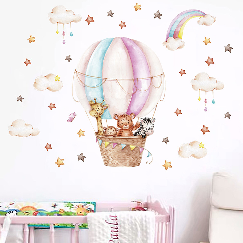 Autocollants muraux en aquarel - Baby Nursery Vinyl Wall Stickers avis et prix