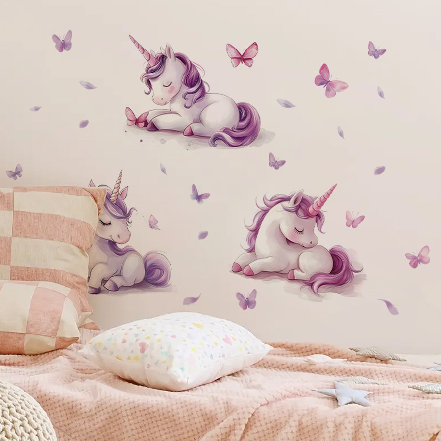 Autocollant mural licorne fant - Baby Nursery Vinyl Wall Stickers avis et prix