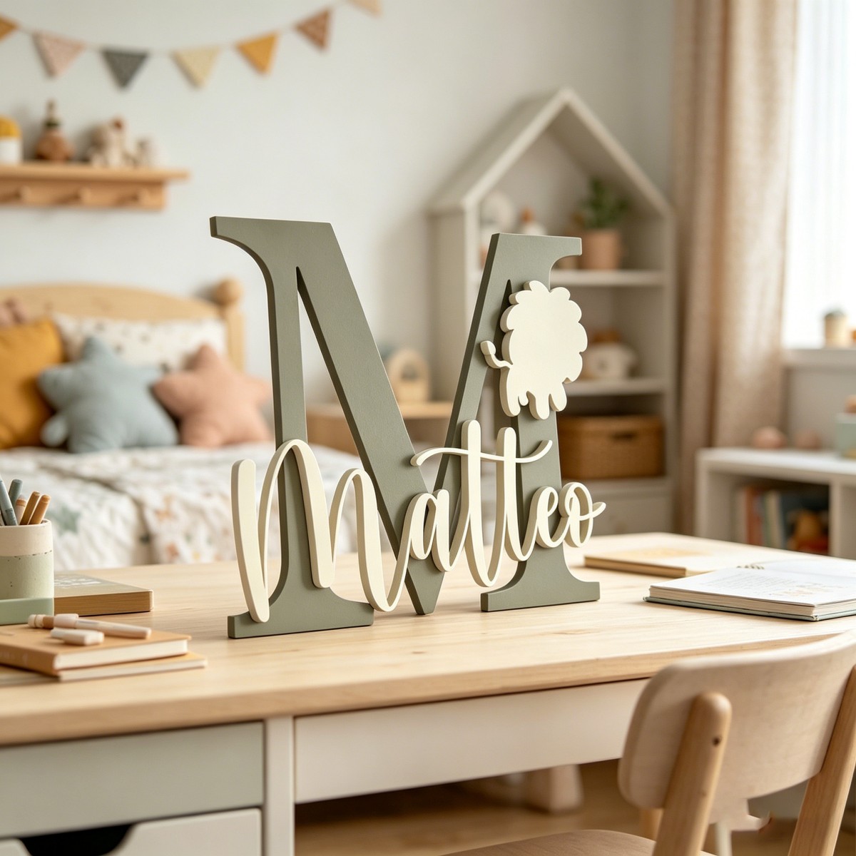 1 plaque nominative en bois pe - Baby Nursery Usa avis et prix