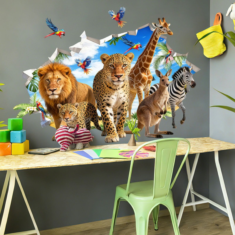 Autocollants muraux de grande  - Baby Nursery Jungle avis et prix
