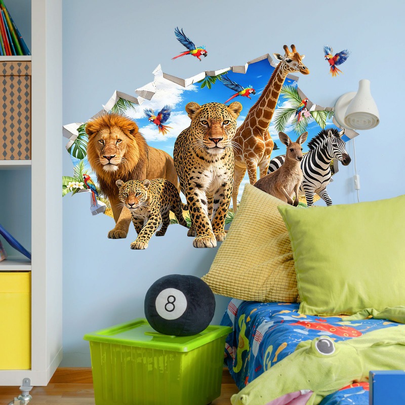 Autocollants muraux de grande  - Baby Nursery Jungle avis et prix