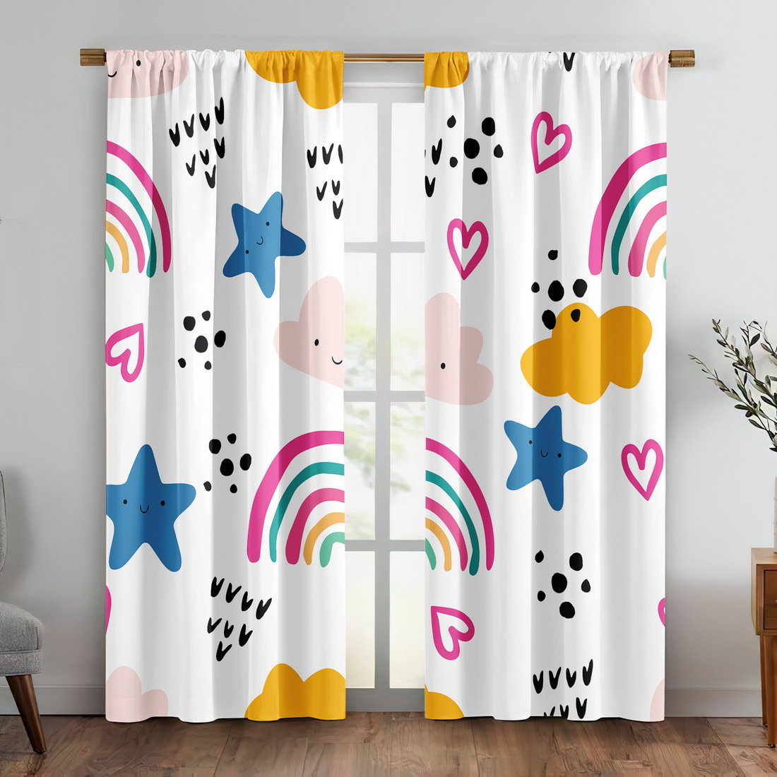 Rideau de chambre d'enfant mot - Baby Nursery Curtains avis et prix