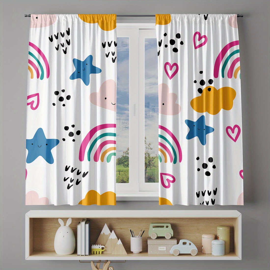 Rideau de chambre d'enfant mot - Baby Nursery Curtains avis et prix