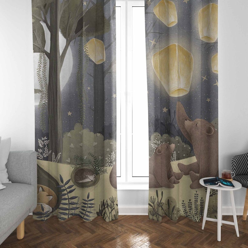 Rideaux de pépinière en bois,  - Baby Nursery Curtains avis et prix