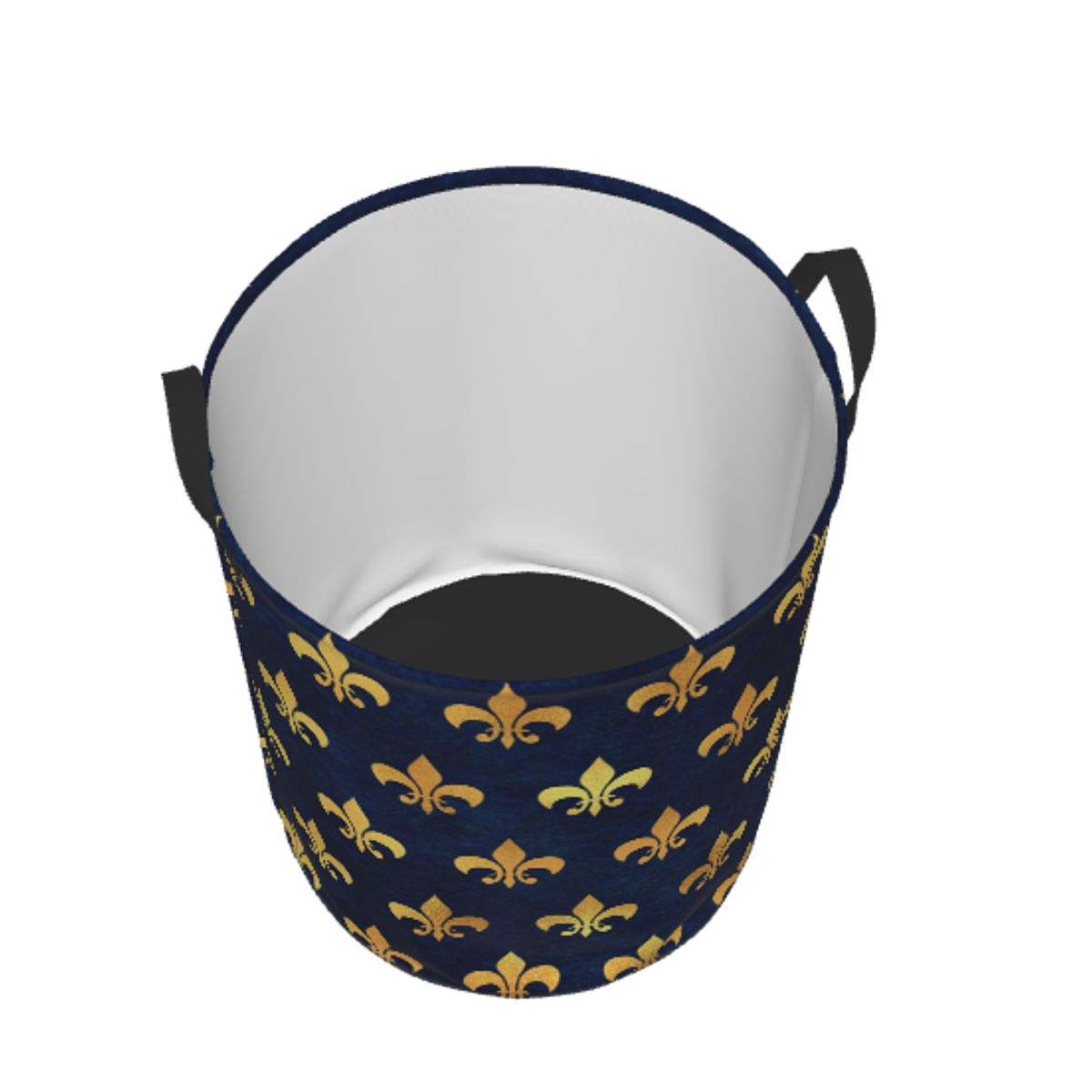 Royal Gold Blue Grunge Fleur D - Baby Nursery Laundry Basket avis et prix